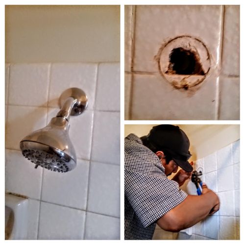 Remove, reconfigure and install new shower head