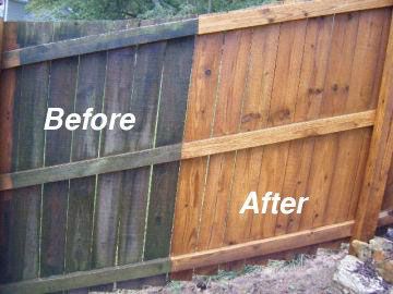 Prepare your fence for stain or paint.