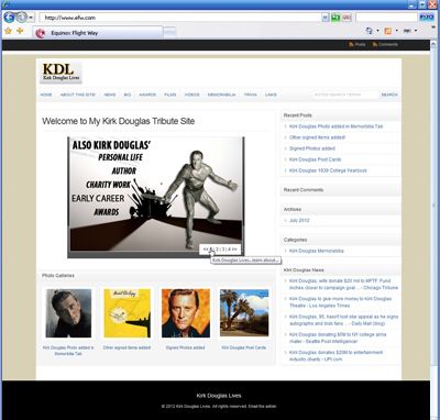 Kirkdouglaslives.com
Wordpress Website