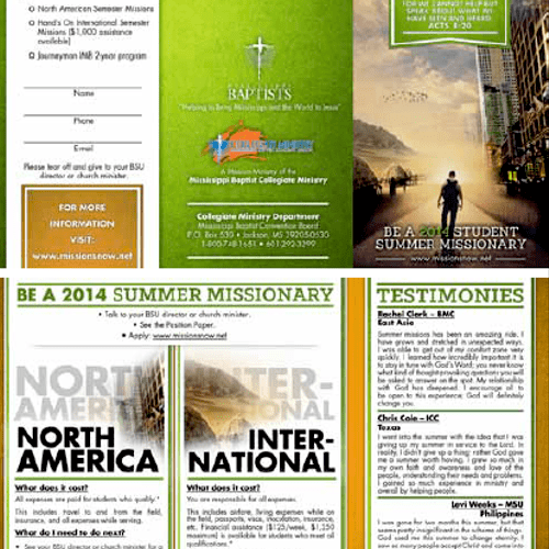Missions Brochure for Collegiate Department of the