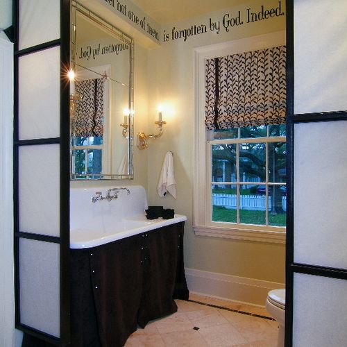 Bathroom remodel - Samuel May Williams House, Galv