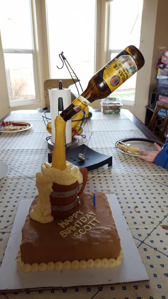Colorado Springs anti-gravity beer cake