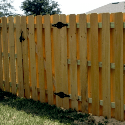 Shadowbox Fence and Gate