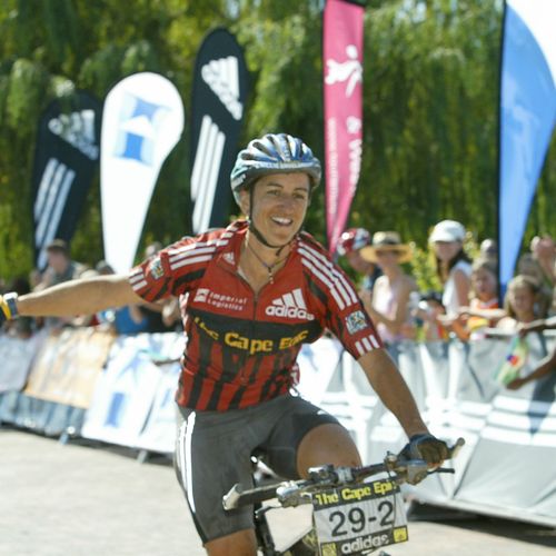 This is me winning the Cape Epic, 8 - day stage ra