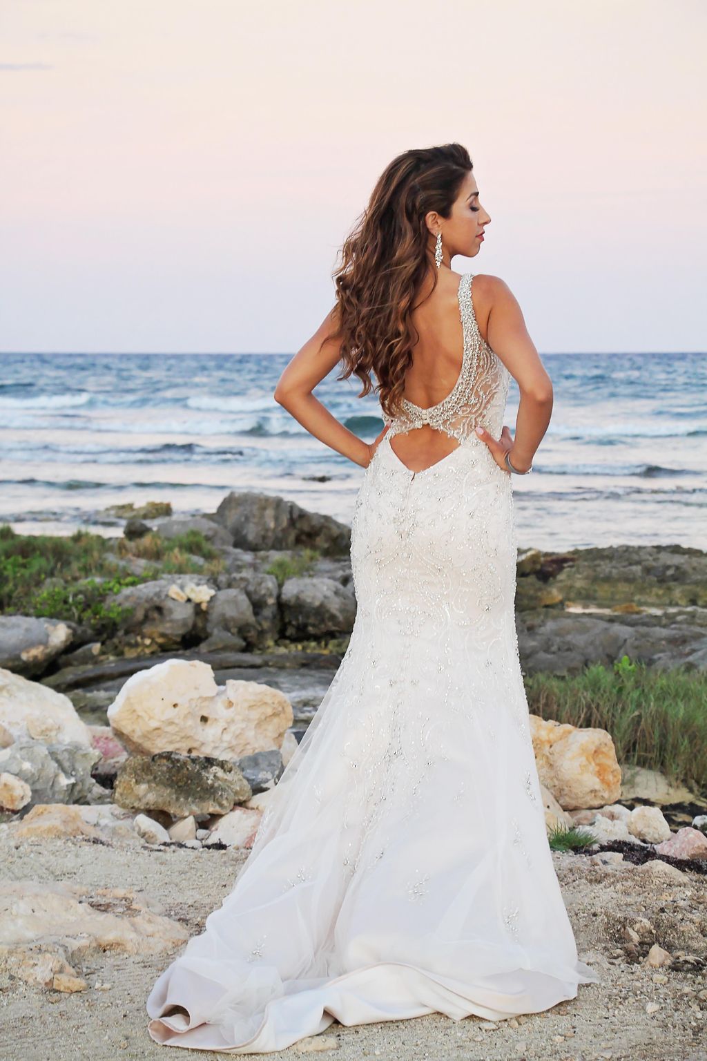 Beautiful bride Maria in Cancun, Mexico