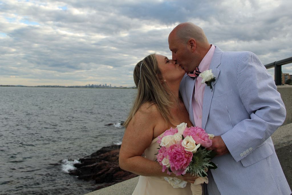 Love Boston in the background