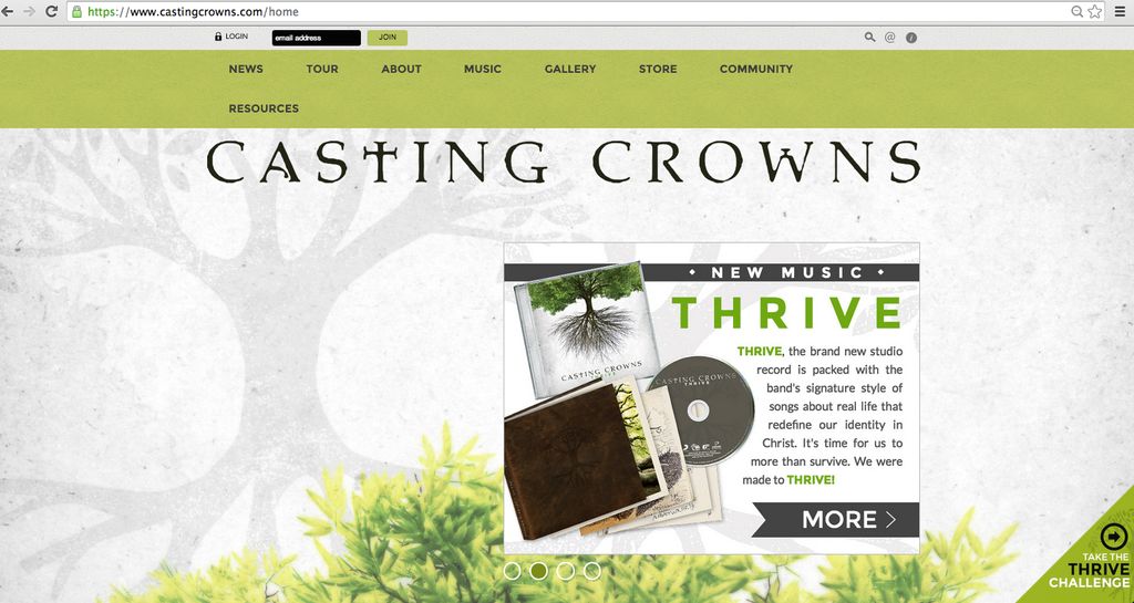 Account manager for Christian group Casting Crowns