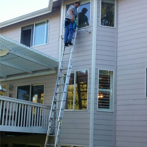 Residential Window Cleaning - up to three story