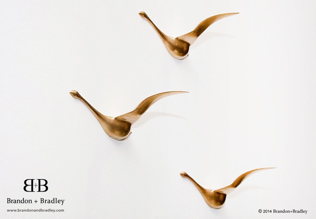 Flock Coat Hooks
Solid Brass