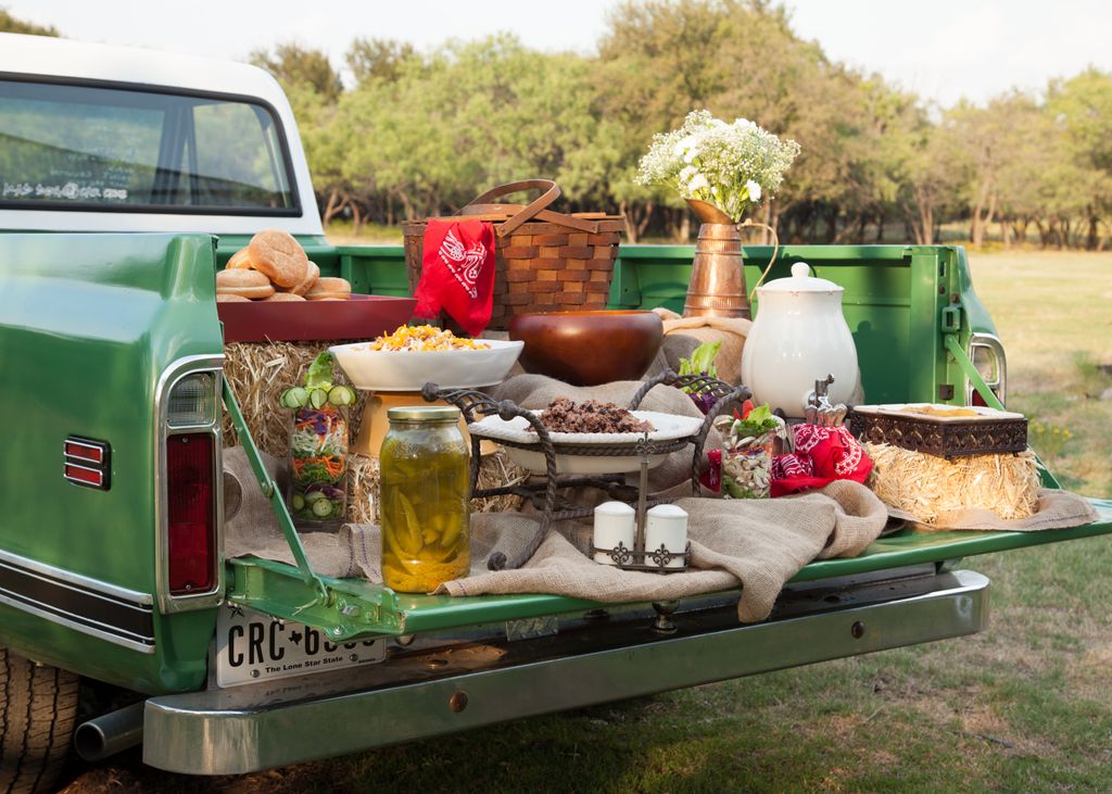 Promotional images for Pickles Ice House and BBQ