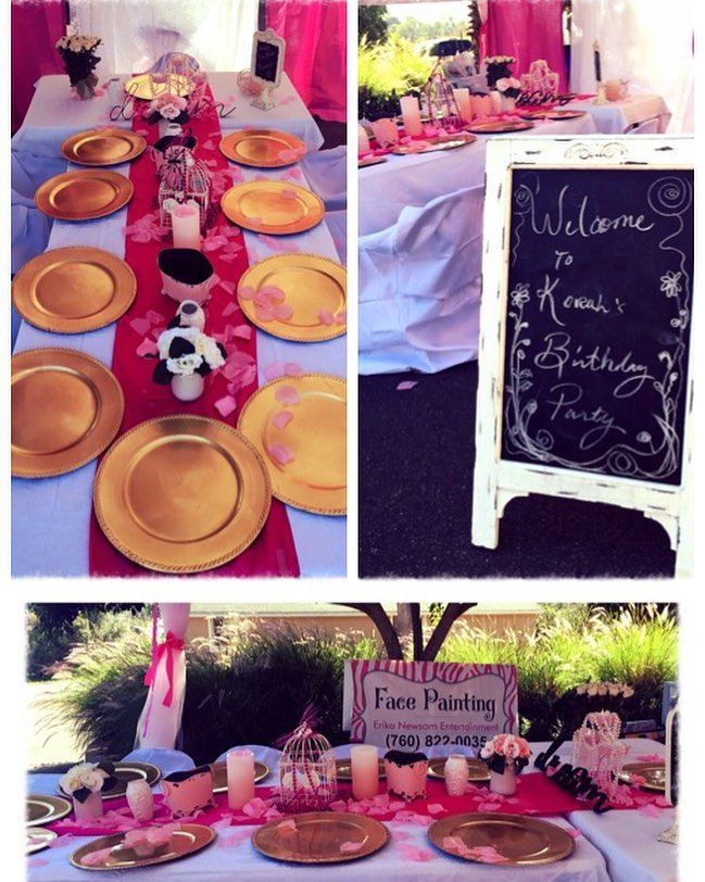 We offer TEA PARTIES!!! Here is our beautiful tabl