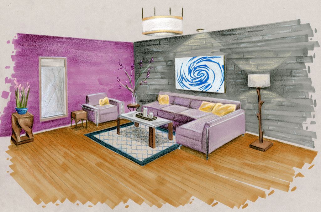 Contemporary living room design