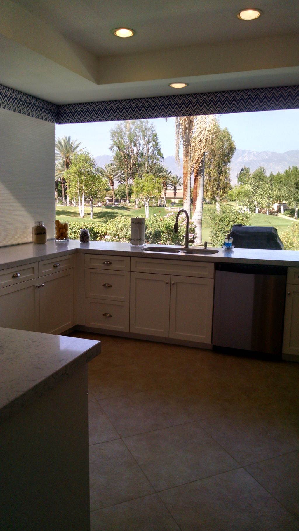 Shade up overlooking Mission Hills Golf Course