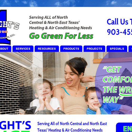 Wright's Air Conditioning needed a website with a 