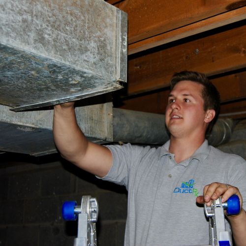Kyle, one of our Indoor Air Quality Technicians ex