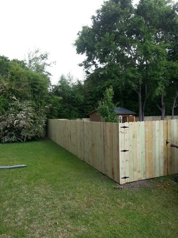 This is the after picture of the privacy fence.