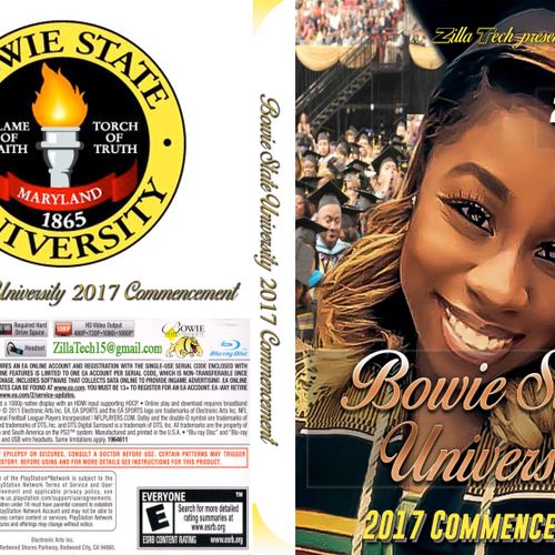 Bowie State University 2017 Graduation Dvd Cover