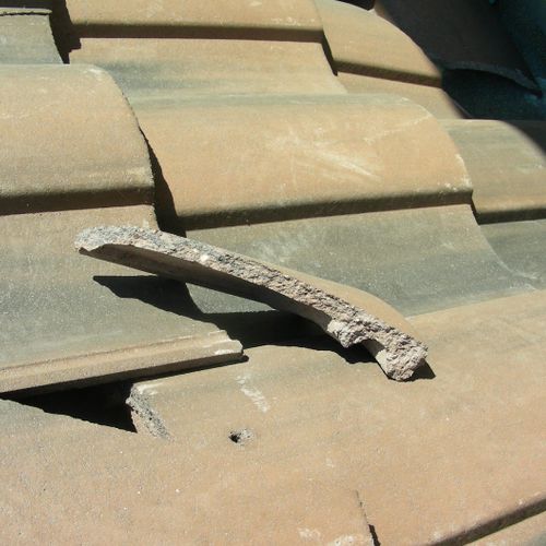 Broken or damaged roof tiles can lead to leaks.