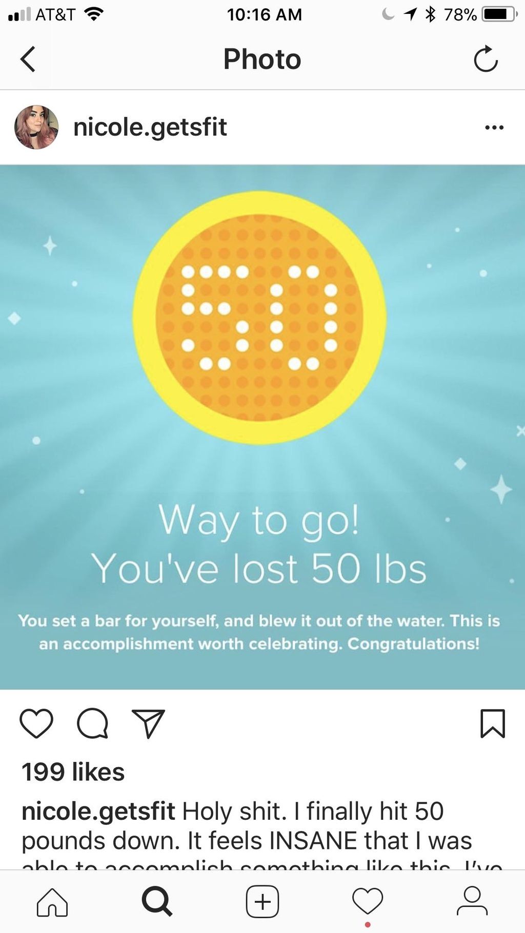 Congrats Nicole in 7 months 