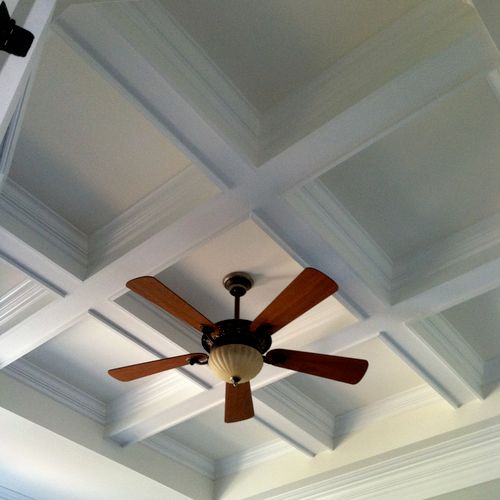 Interior painting;
Walls, ceilings, trim and crown