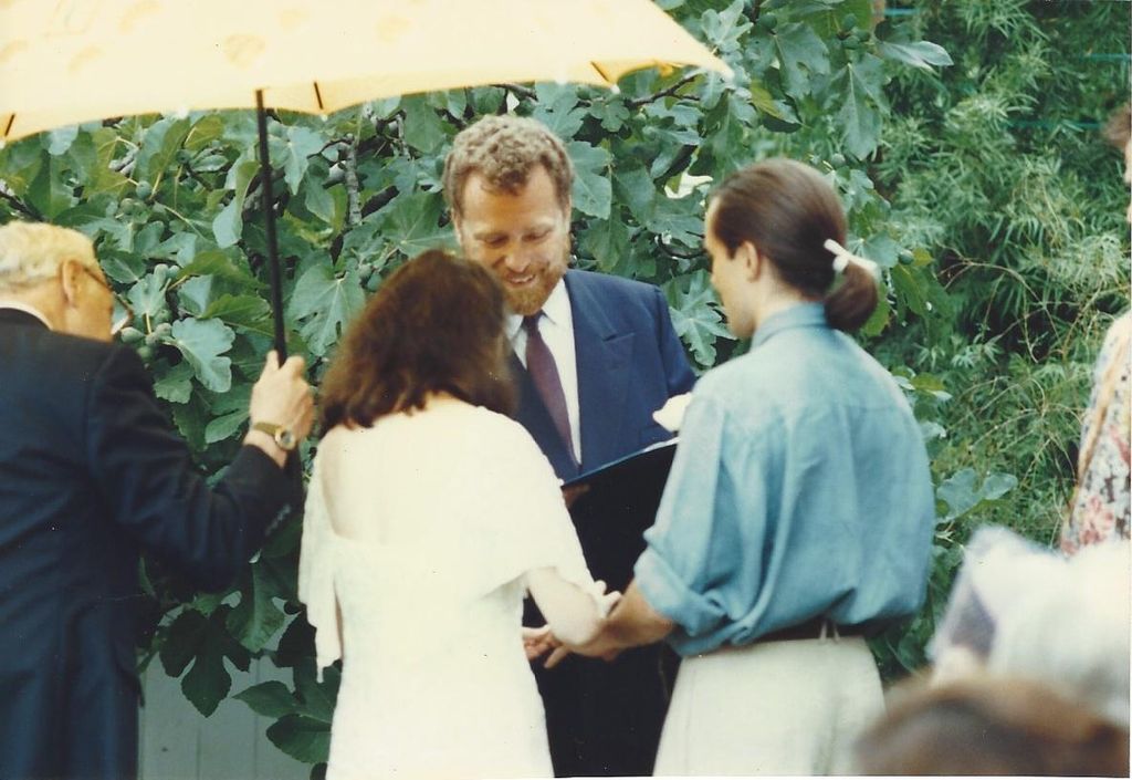 Debra & David were married with rain falling in Si