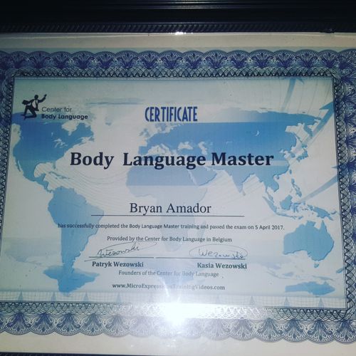 Master Body Language Certification 
