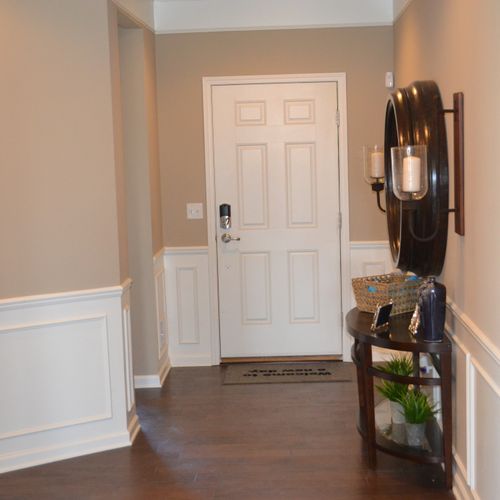 Wainscoting and wood flooring in Grand Blanc