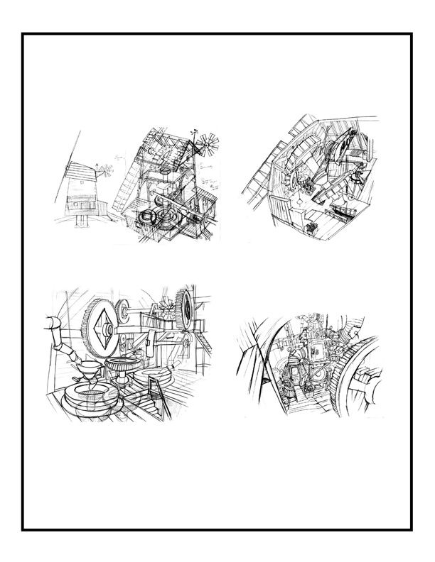 Set design, Illustrations.