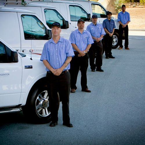 Fully trained technicians and fully stocked vans t