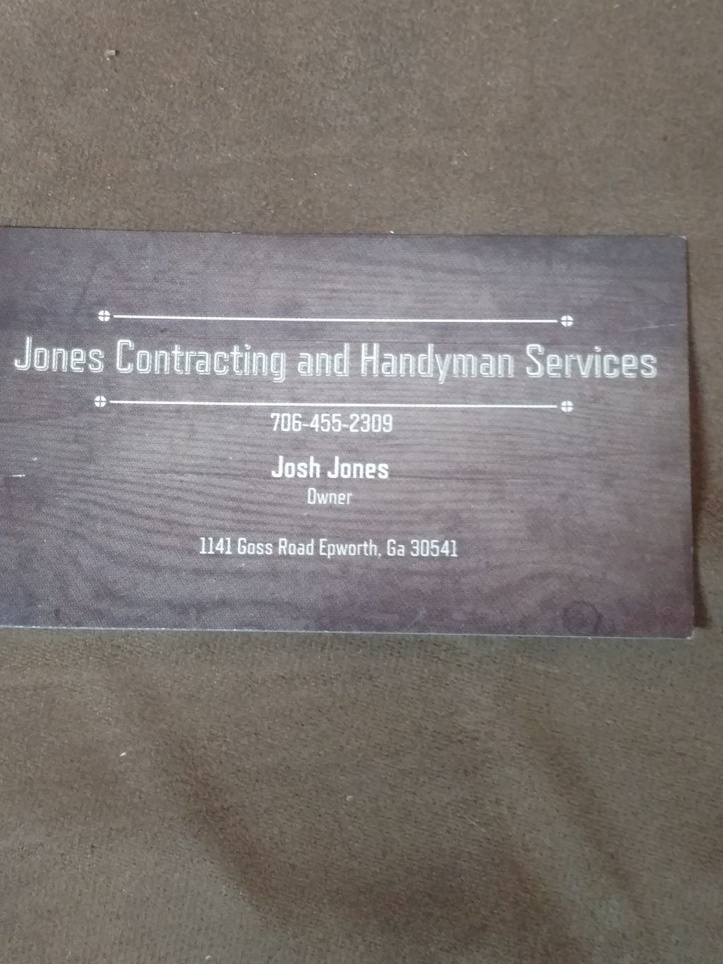 Jones contracting and handyman services