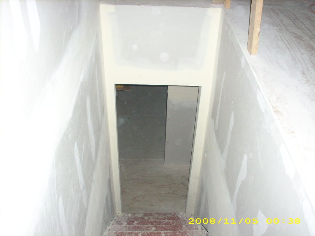Stair Remodel after drywall install