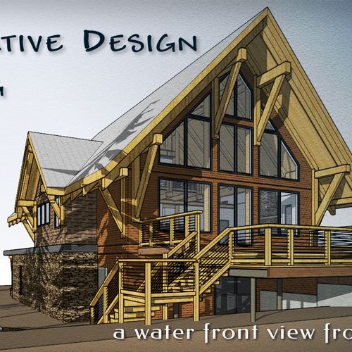 An Alaskan waterfront retreat uses 3D modeling to 