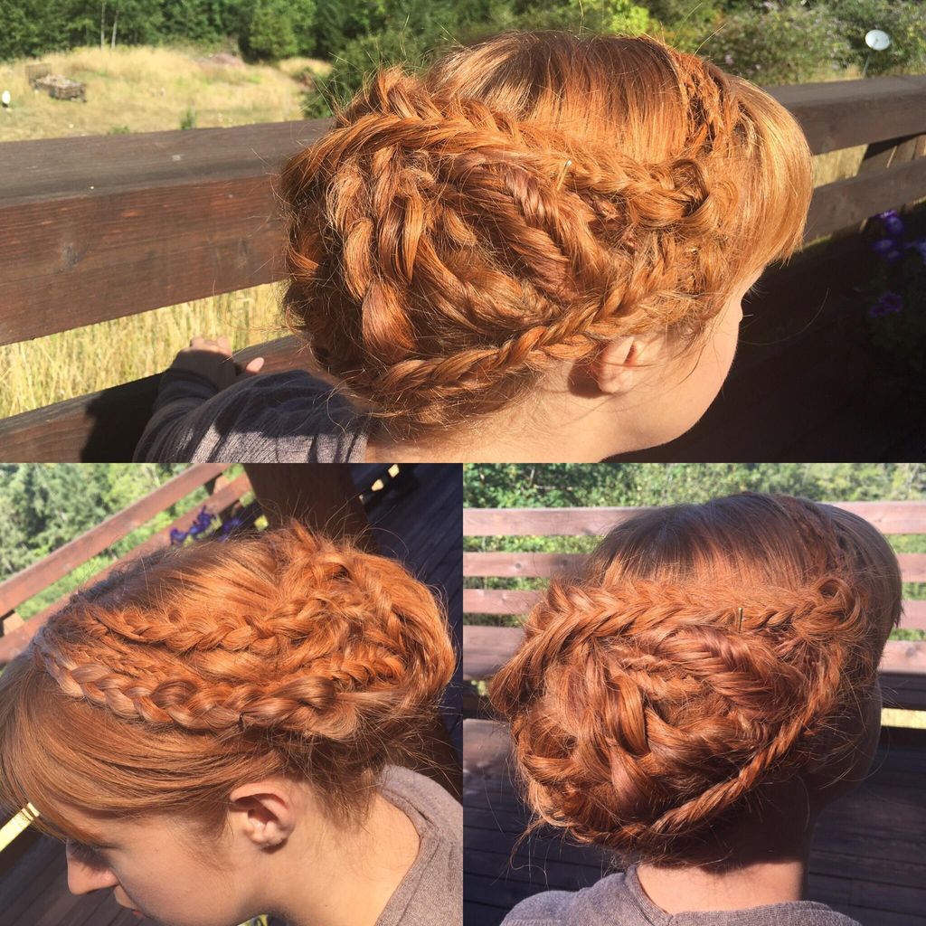 Renaissance up-do for photography shoot