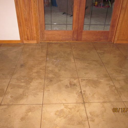 Basement Floor, Slate Tile
