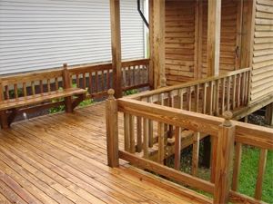 *AFTER* Deck power washing.