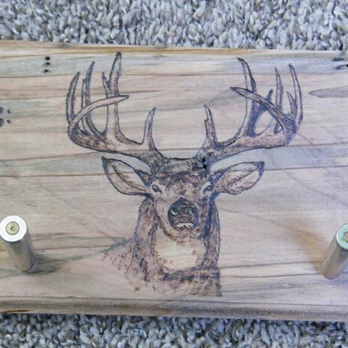 Deer coat rack.