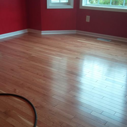 Hardwood floor install