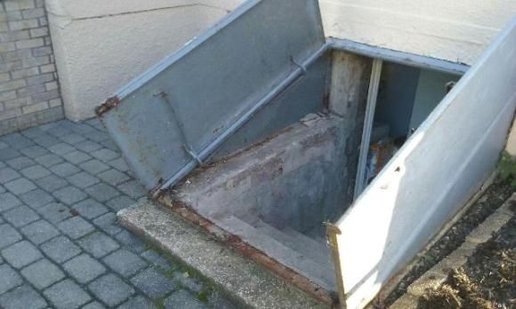 Installation of New Metal Bulkhead   Basement Door