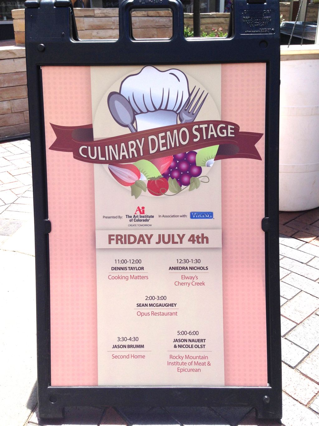 Cherry Creek Arts Festival event signage