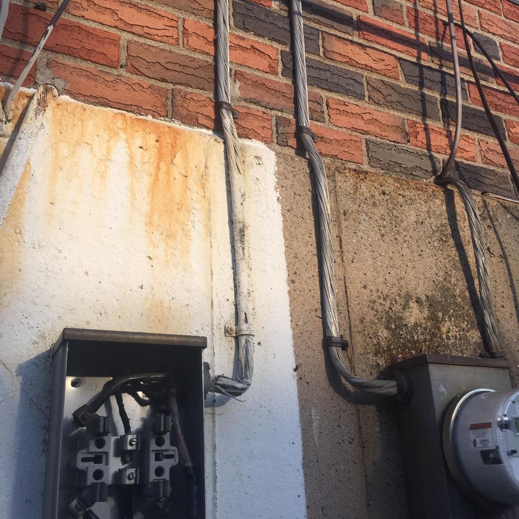 Burnt up meter. It pays to replace your meter and 