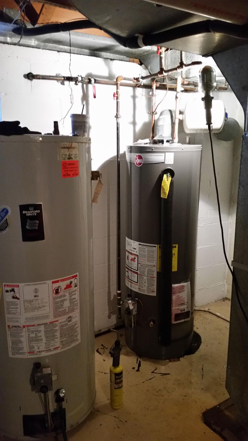 Beachwood-installed a new Rheem 50 gallon Hot Wate