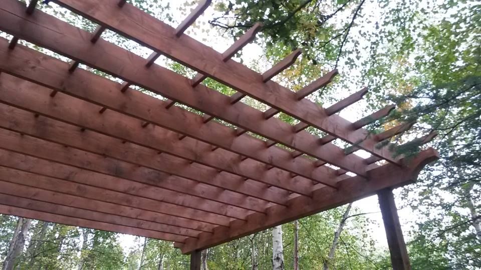 Finished pergola