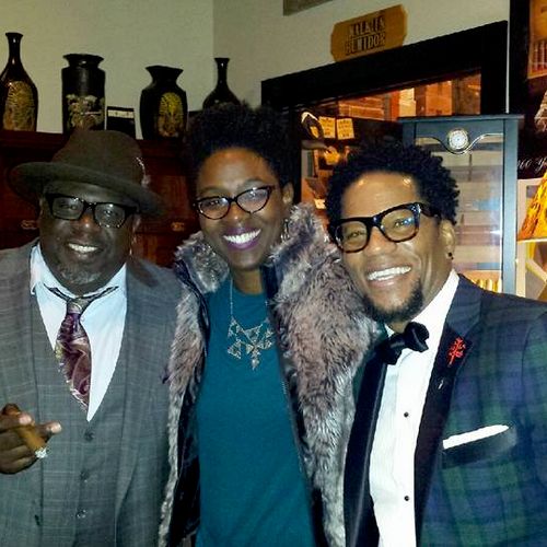 With comedians Cedric the Entertainer & DL Hughley
