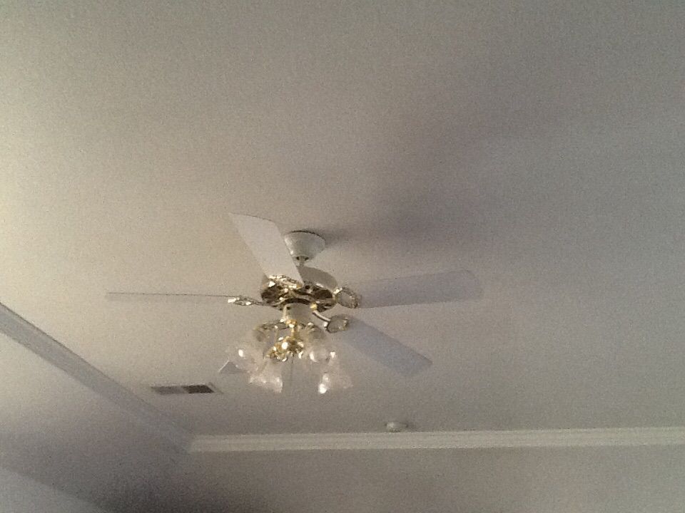 Replaced ceiling fan