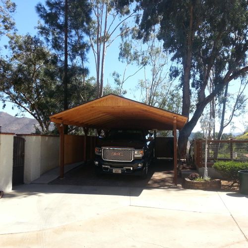 A carport that I designed and built