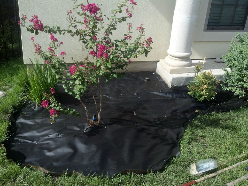 Laid down weed block