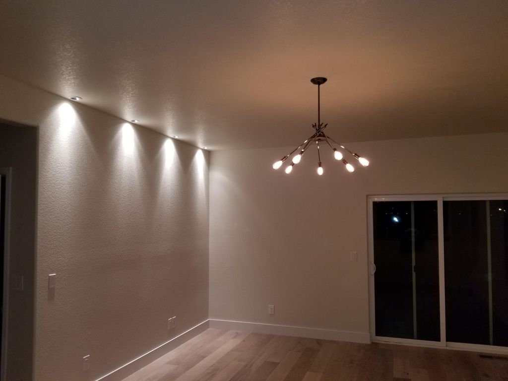 ACCENT LIGHTS AND UPDATED CHANDELIER