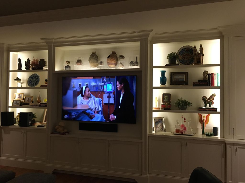 This client had us rebuild the front wall in the f