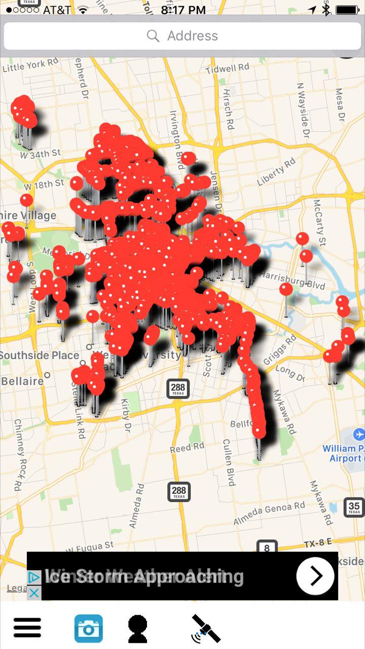 Blue Tile Project app for Android and iPhone.