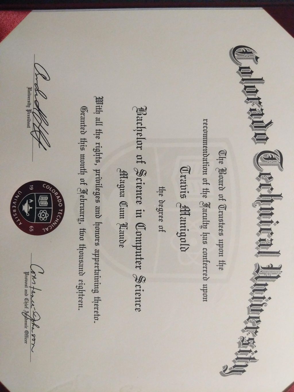 Bachelors with emphasis in software/web engineerin